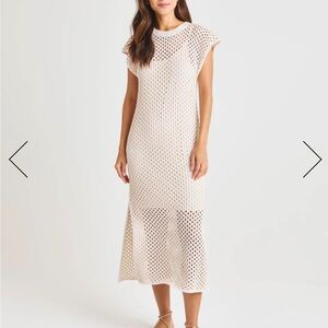 Splendid Beige Sleeveless Knit Dress